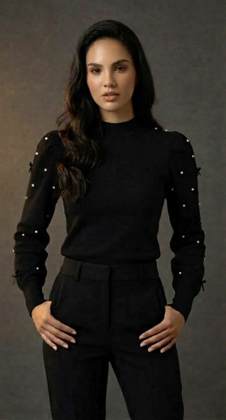 Blusa fiocchi e strass - immagine 3