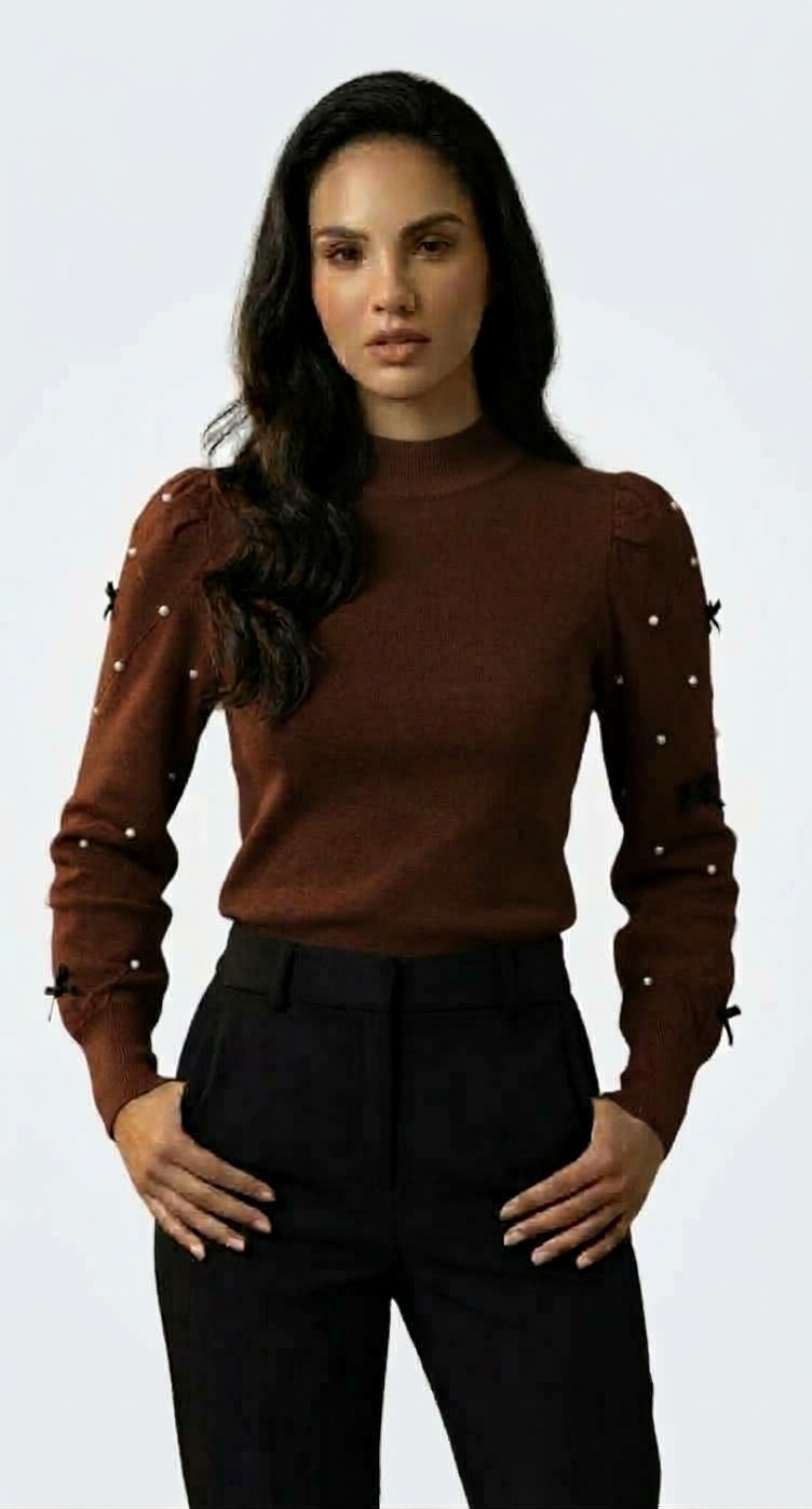Blusa fiocchi e strass - immagine 2